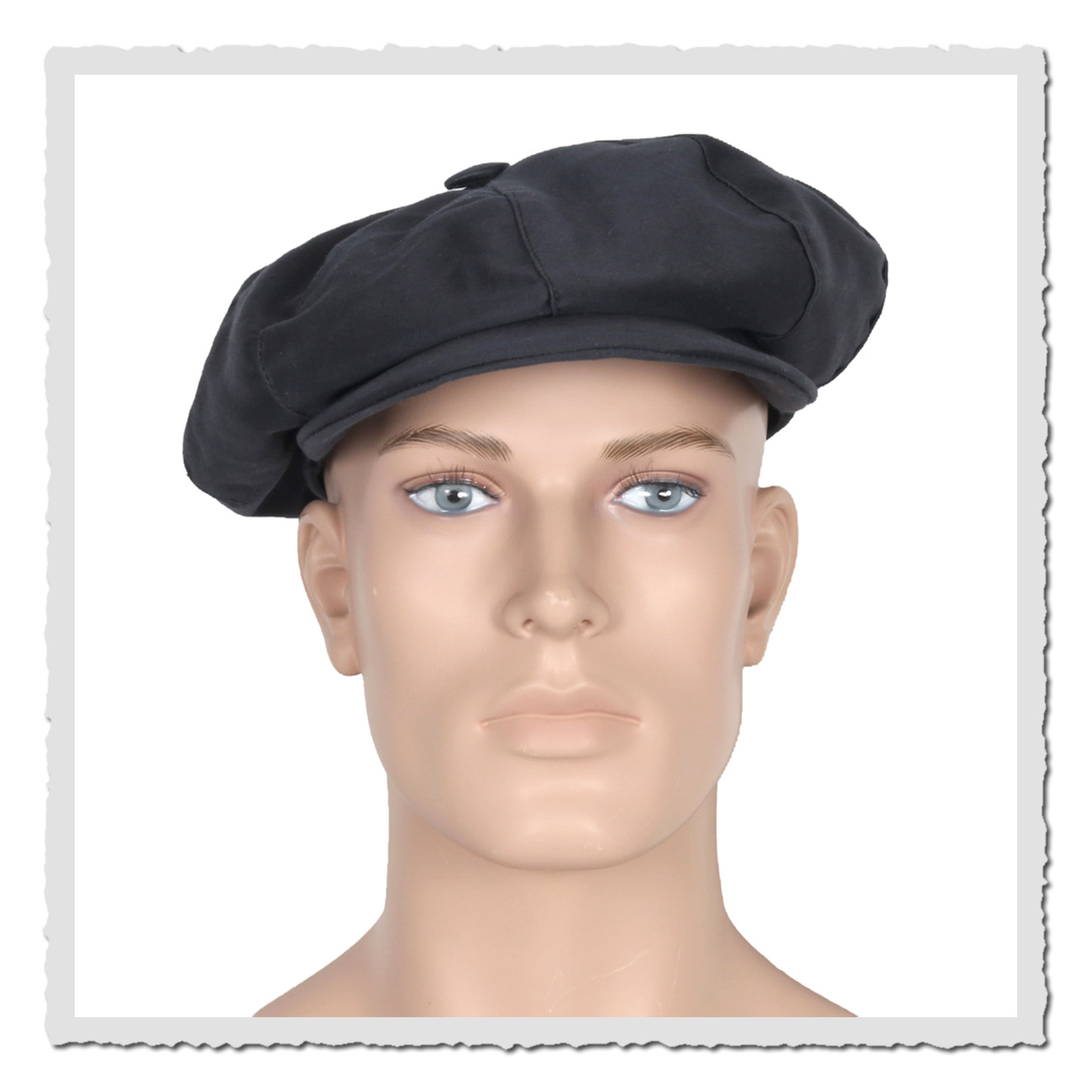 Retronia Newsboy Cap – robuste Baumwollmütze in elegantem Anthrazit